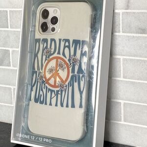 NWT “radiate positivity” IPhone case
